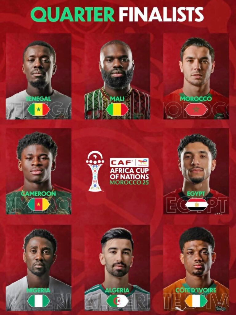 L'affiche complète CAN MAROC 2025